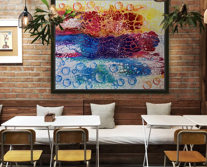 Rainbow Lizard Abstract by Amirah Hall