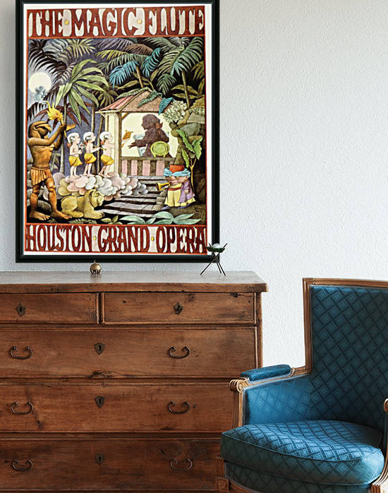 The magic flute Houston Grand Opera by VINTAGE POSTER