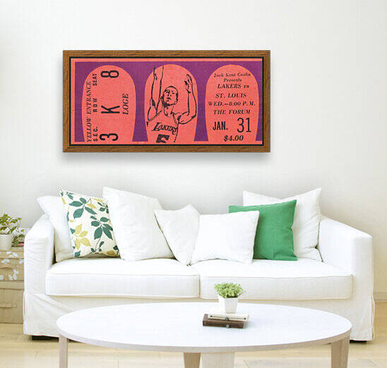 1968 LA Lakers vs. St. Louis Hawks by Row One Brand