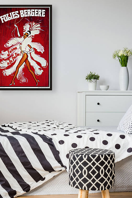 Folies Bergere Jaime a la folie poster by VINTAGE POSTER