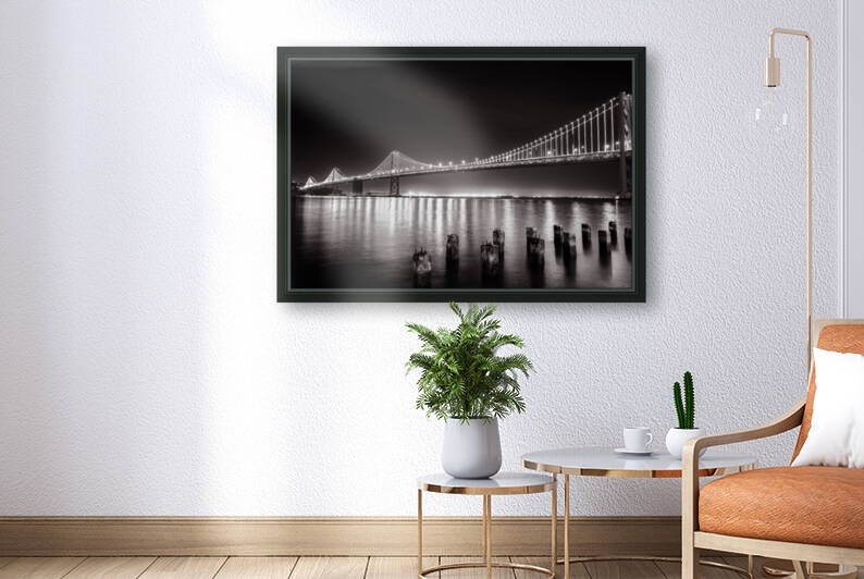 Bay Bridge Black & White by WOW Factor Photography