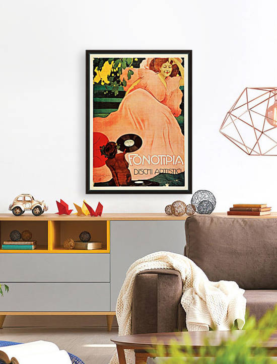 1971 Print Poster Marcello Dudovich Italian Art Record Music Angel Child by VINTAGE POSTER