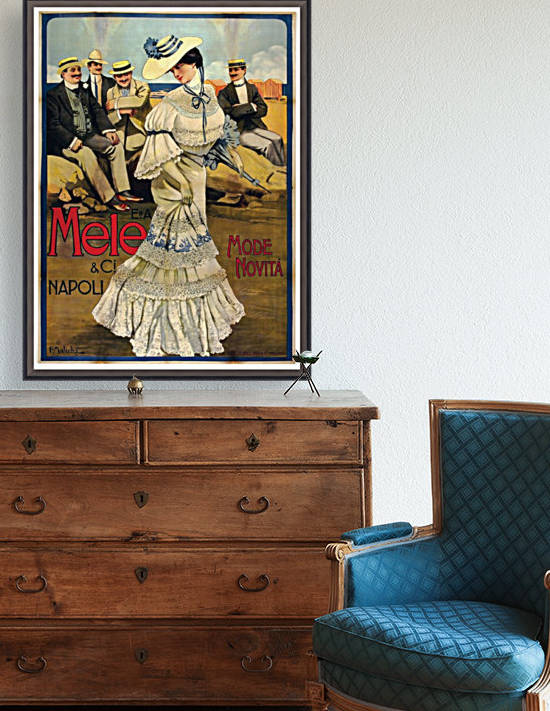 Italian Fashion advertising poster by VINTAGE POSTER