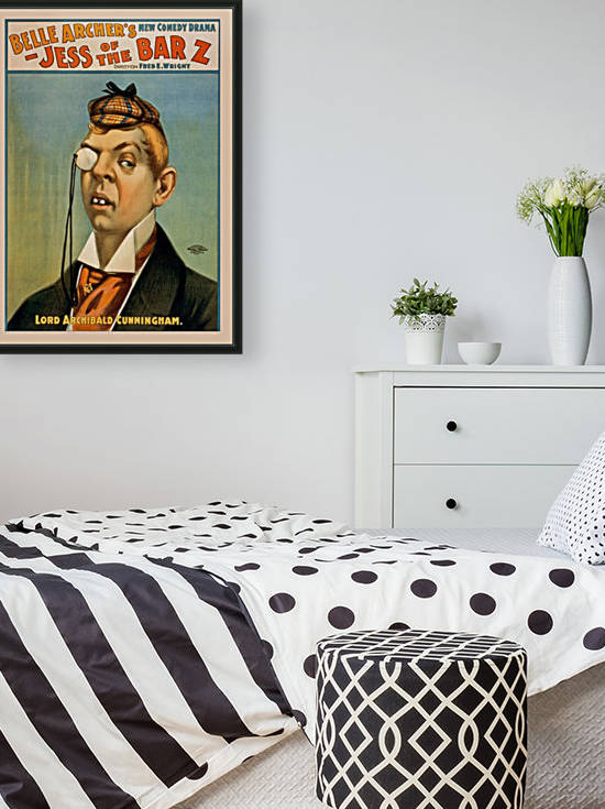 Vintage Comedy Drama Poster by Dawn Hudson by VINTAGE POSTER