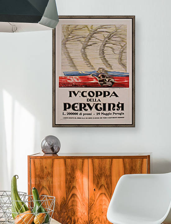 Italian Art Deco Period Race Car Poster by Federico Seneca 1927 by VINTAGE POSTER