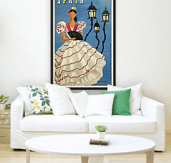 Spanish Tourism Faceless Woman Poster by Guy Georget by VINTAGE POSTER