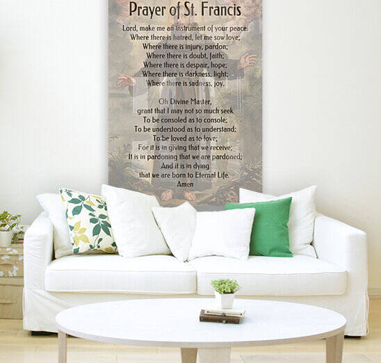 Prayer of St Francis of Assisi  by HH Photography of Florida