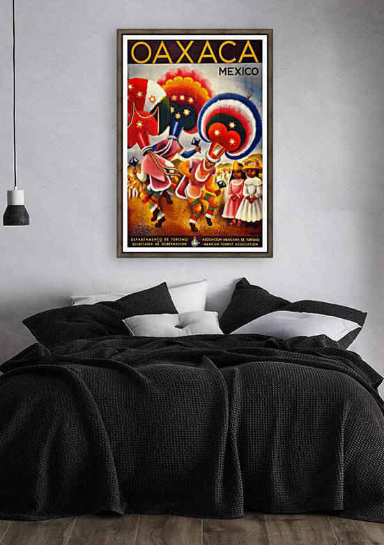 Oaxaca Mexico vintage travel poster by VINTAGE POSTER