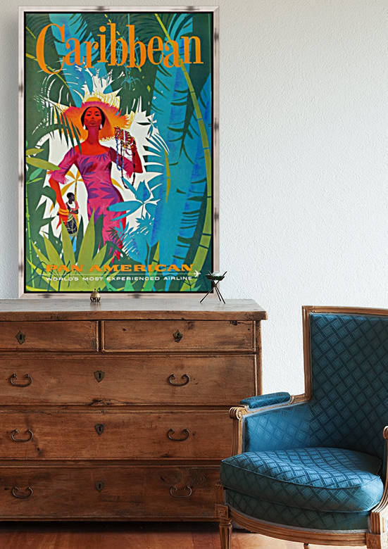Caribeean Pan American Poster by VINTAGE POSTER