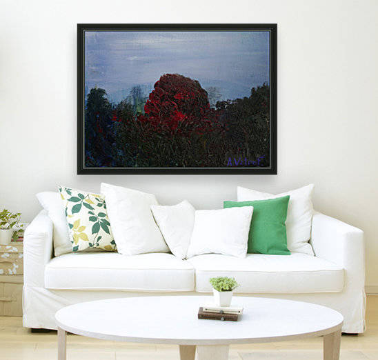 Maple Park. 2016 cardboard, oil on canvas 30x40cm. by Vetrof Alik