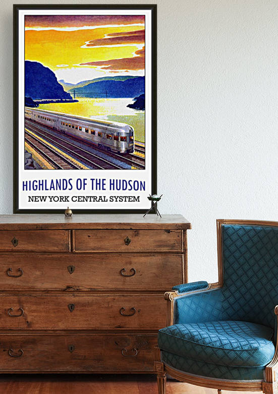 Highlands of the Hudson New York Central System by VINTAGE POSTER