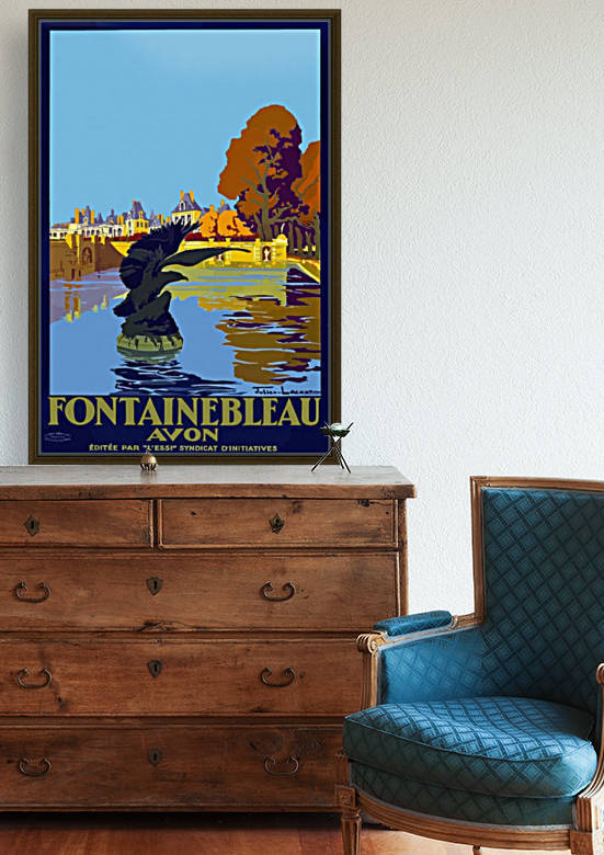 Vintage Travel Poster Fontainebleau Paris France by VINTAGE POSTER