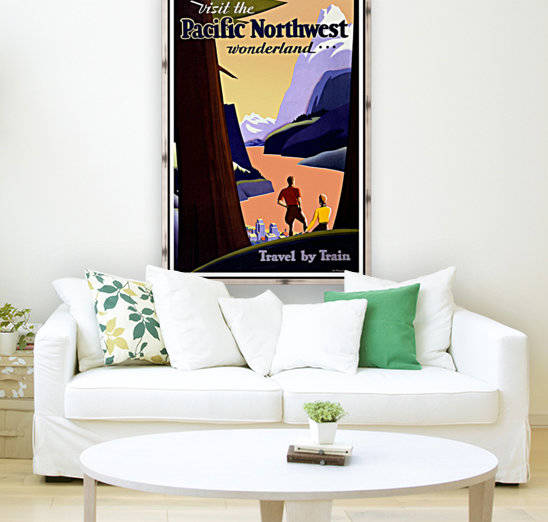Visit the Pacific Northwest wonderland travel poster by VINTAGE POSTER