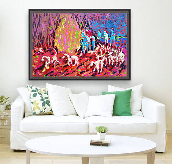 Riding With Hounds by Lowell Phoenix Devin