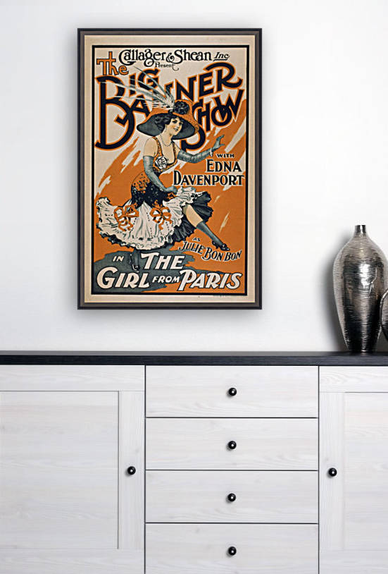 The Big Banner Show the Girl From Paris Vintage Theater Poster by VINTAGE POSTER
