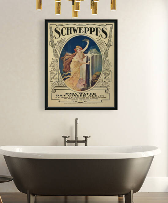 Art nouveau poster for Schweppes in 1908 by VINTAGE POSTER