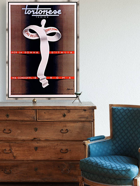 Tortonese Torino fashion poster by VINTAGE POSTER