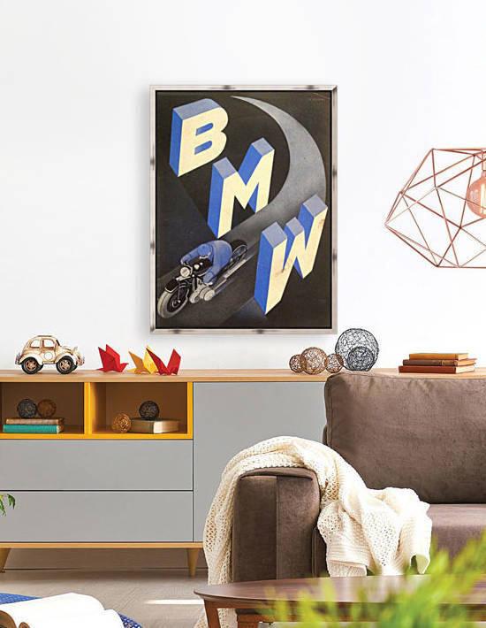 1930 BMW art deco poster by VINTAGE POSTER
