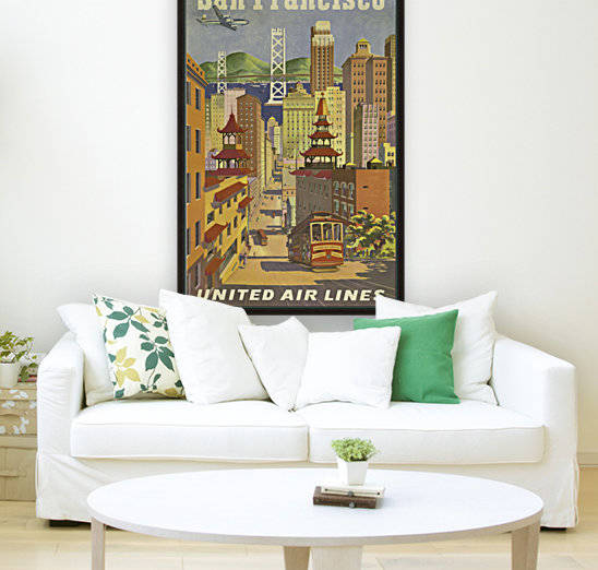 San Francisco United Air Lines vintage travel poster by VINTAGE POSTER