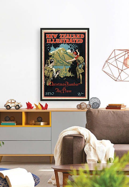 New Zealand Illustrated poster by VINTAGE POSTER