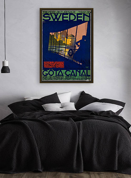 Sweden Gota Canal travel poster by VINTAGE POSTER