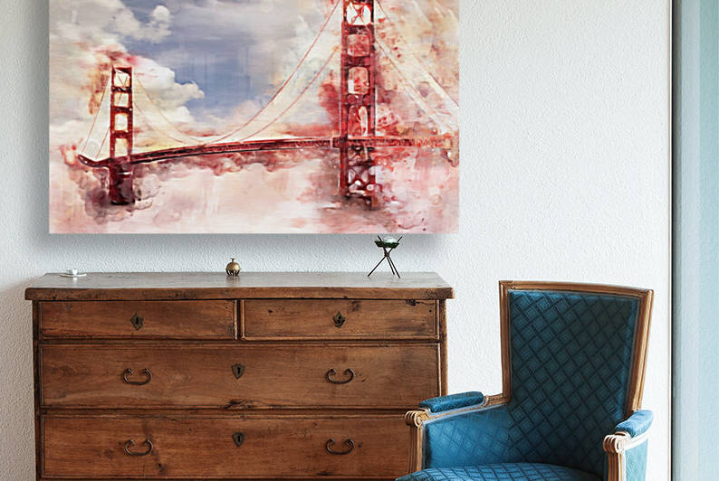 Golden Gate Bridge by Angel Photo Art