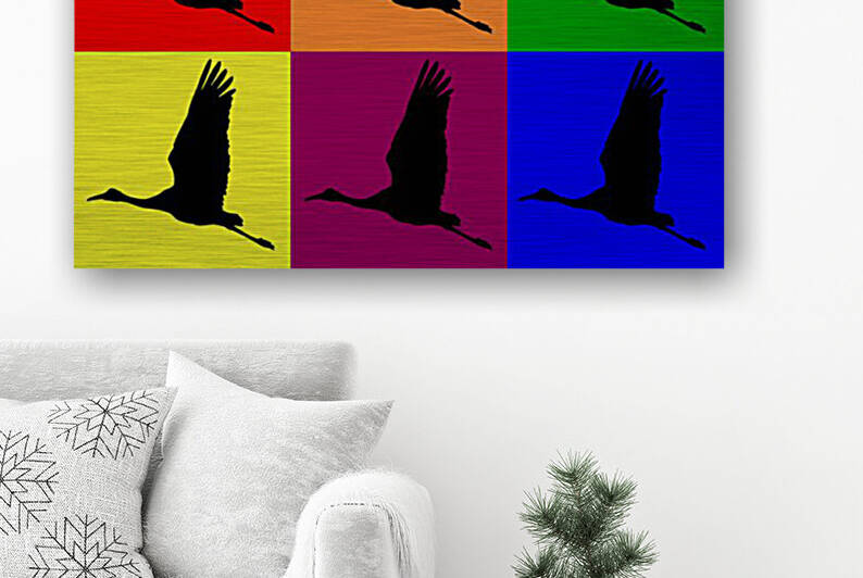 Pop Art Cranes  1 by Joe Riederer