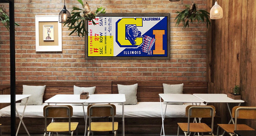 1954 Cal Bears vs. Illinois Illini | Row 1 by Row One Brand