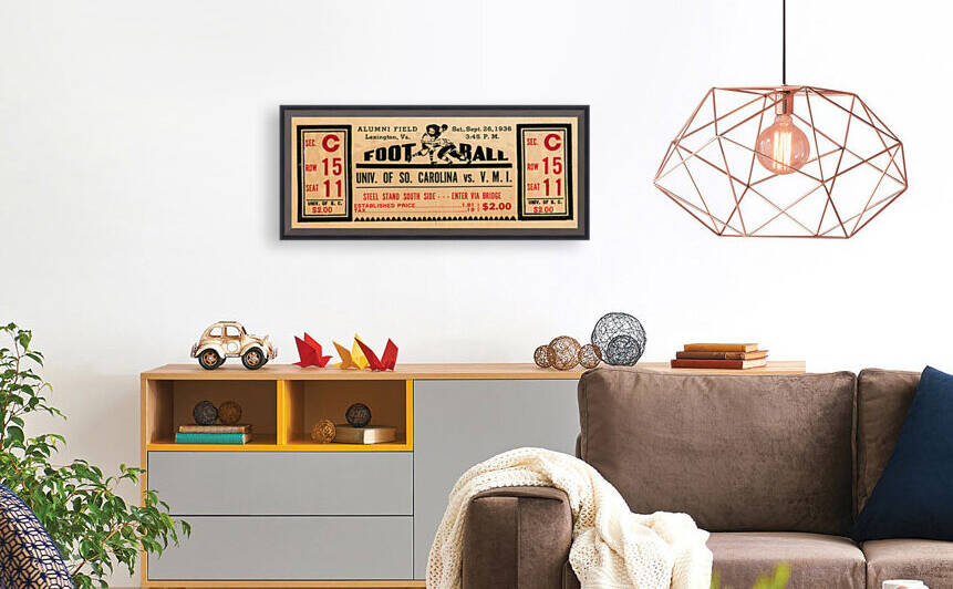 1936 South Carolina Gamecocks vs. VMI Keydets  by Row One Brand