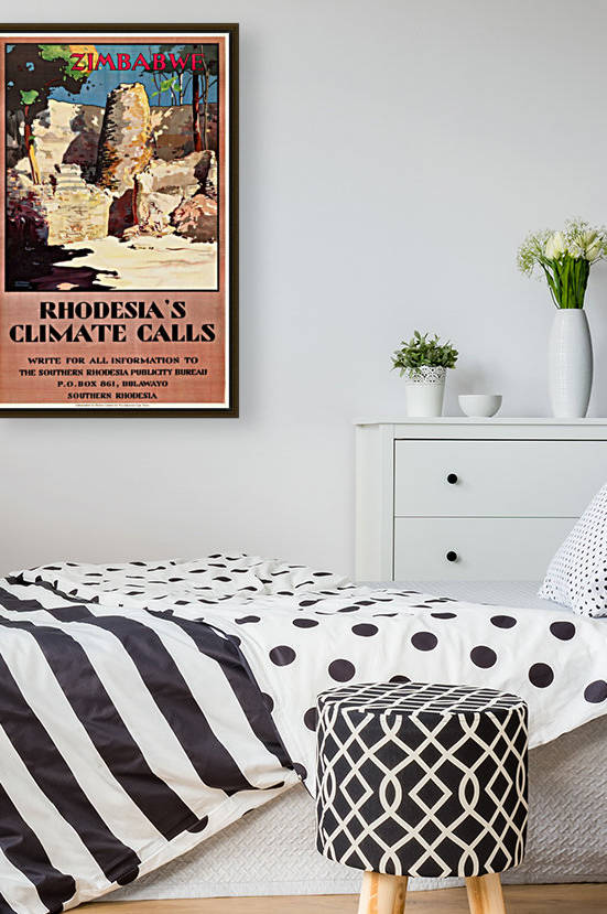 Zimbabwe Travel Poster by VINTAGE POSTER