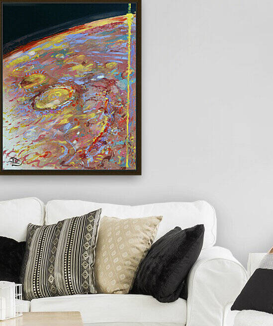 Worlds First Martianpressionist Painting by Lowell Phoenix Devin