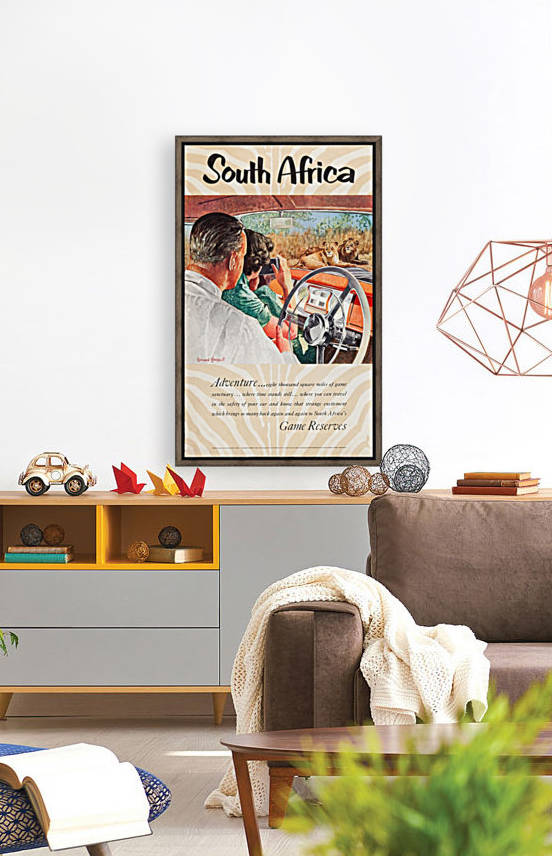 South Africa Vintage Travel Poster by VINTAGE POSTER