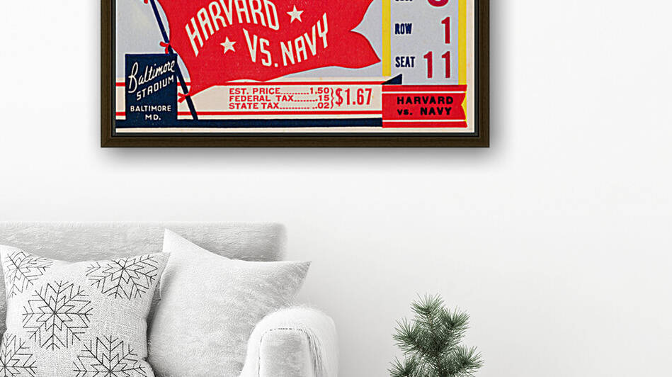 1937 Harvard vs. Navy  by Row One Brand