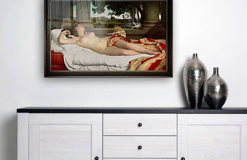 Romaine Endormie by Felix-Auguste Clement Classical Fine Art Xzendor7 Old Masters Reproductions by xzendor7