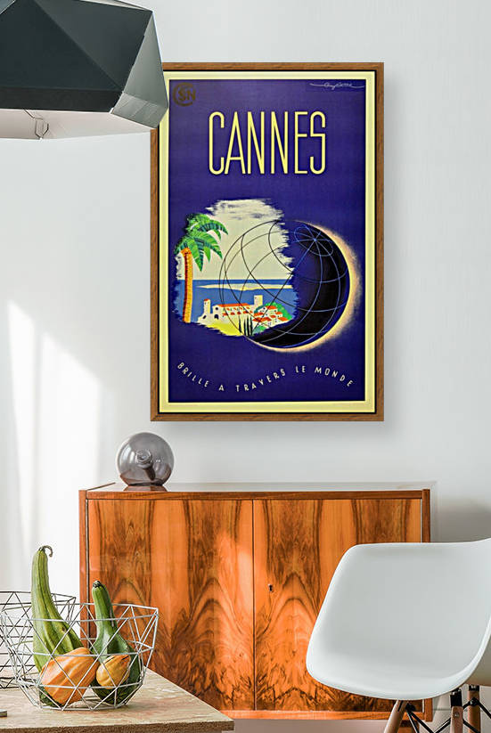 Guy Serre Cannes original vintage travel poster by VINTAGE POSTER