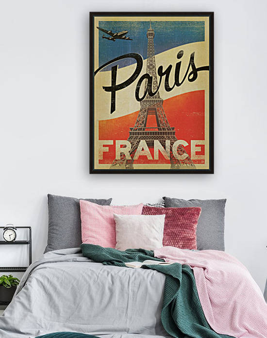 Paris France Vintage Poster by VINTAGE POSTER