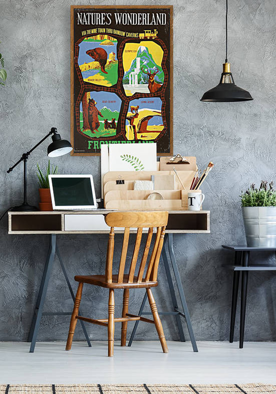 Frontierland Natures Wonderland attraction poster by VINTAGE POSTER