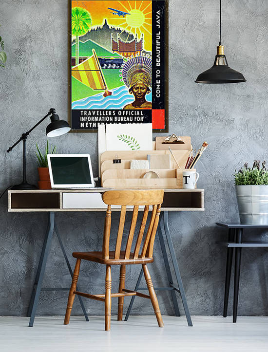Come to Beautiful Java travel poster by VINTAGE POSTER