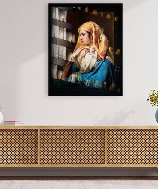 Contemplation by Belgian Painter Jean-Francois Portaels Classical Fine Art Xzendor7 Old Masters Reproductions by xzendor7