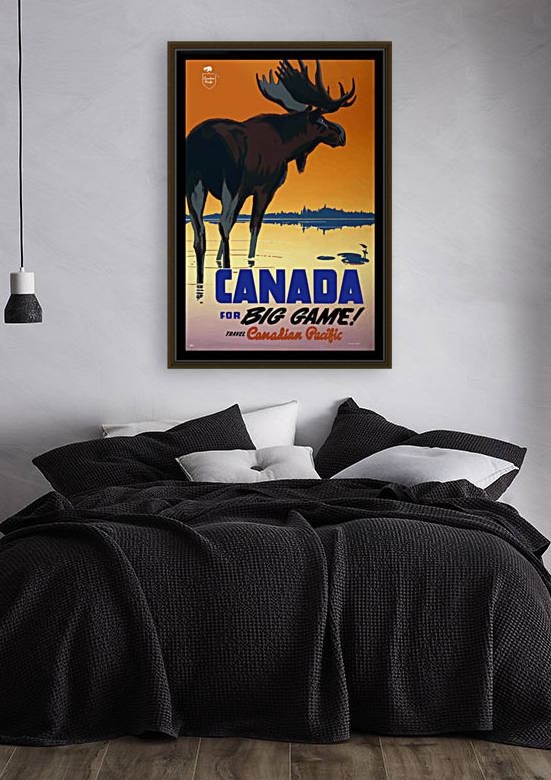 Vintage Travel Poster Canada for Big Game by VINTAGE POSTER