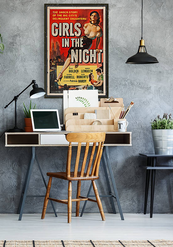 Girls in the Night Vintage Film Poster by VINTAGE POSTER