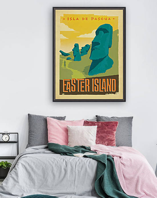 Isla de Pascua Easter Island Chile by VINTAGE POSTER