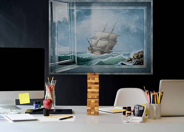 Brig Off the Maine Coast by Fitz Hugh Lane Classical Marine Fine Art Xzendor7 Old Masters Reproductions by xzendor7