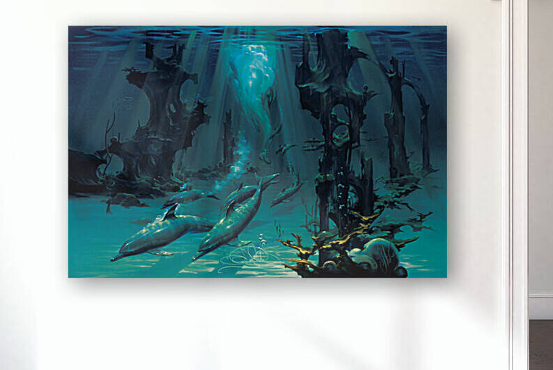 Atlantis Dolphins by John Pitre