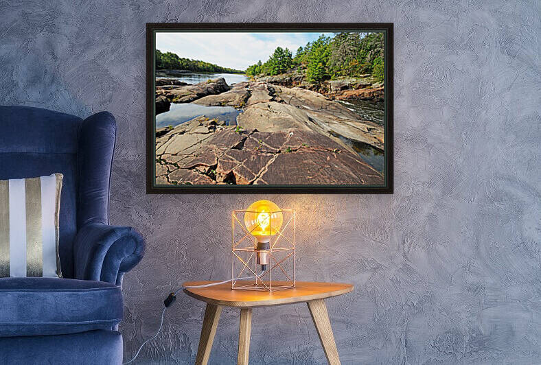 Canadian Shield Landscape French River by Deb Oppermann
