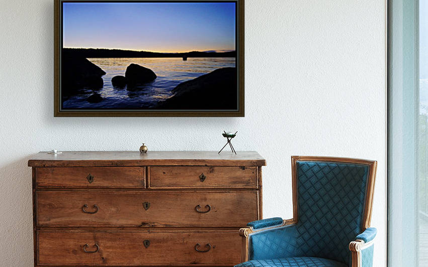 Maine Lake sunset by Sue Bonior