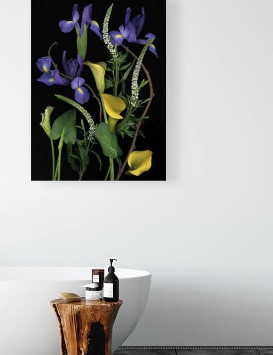 Woodland Callas and Dutch Iris   by Jane Baron