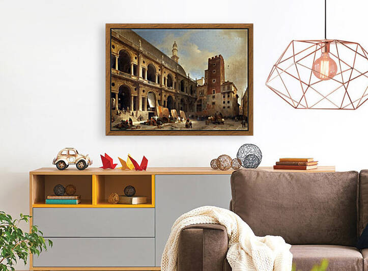 Vicenza with the Piazza delle Erbe by Luigi Bisi