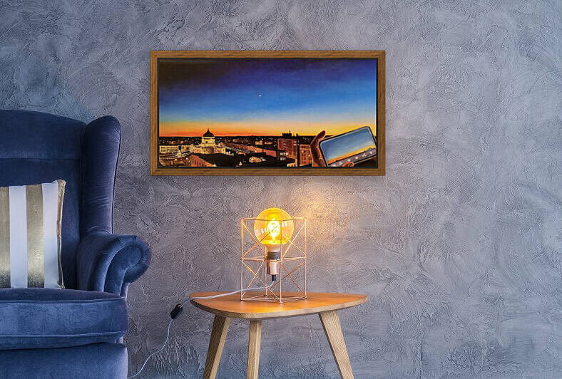 Saturn and Jupiter Conjunction No Filter by Laura Brikmanis