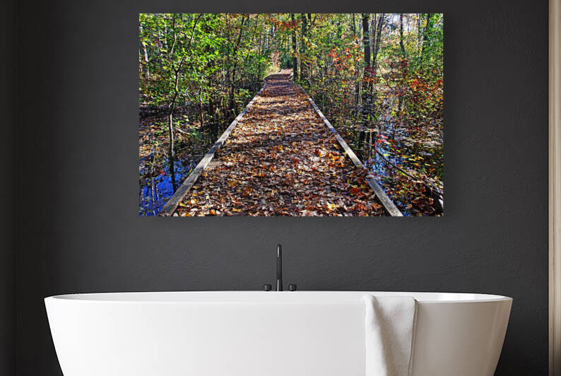 Take A Walk On The Boardwalk In Autumn by Deb Oppermann